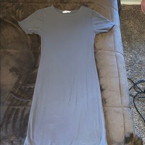 Grey tight flexible dress